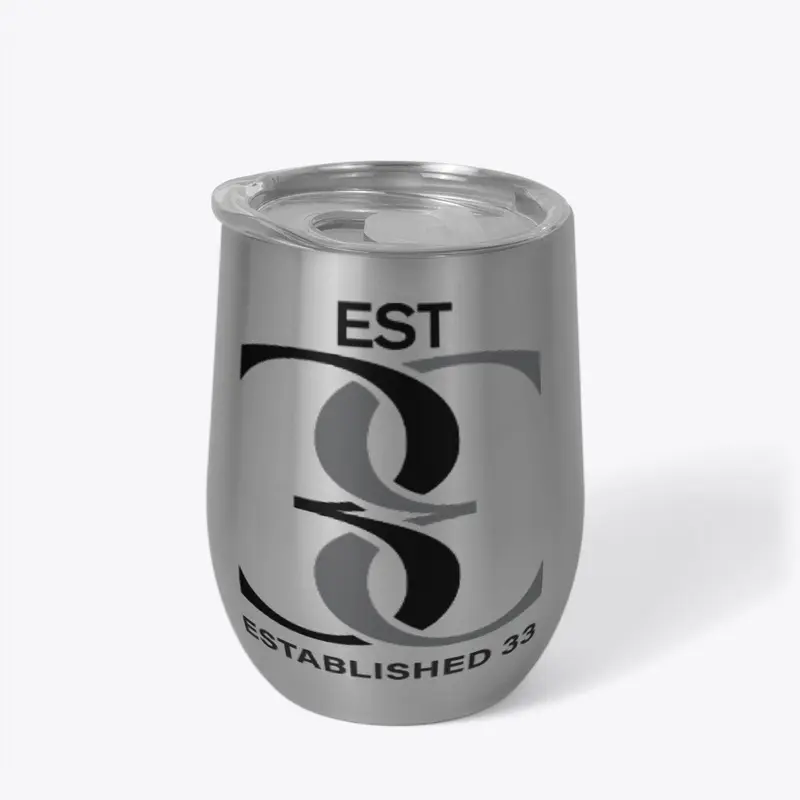 EST. 33 Premium Logo Wine Tumbler