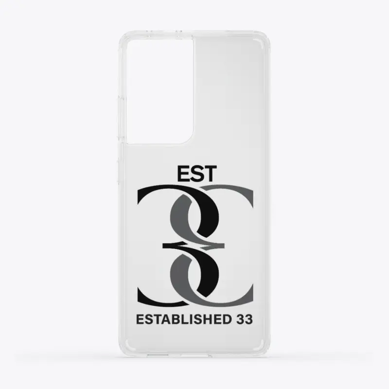 EST. 33 Premium Logo Clear Samsung Case