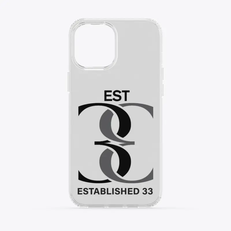 EST. 33 Premium Logo Clear i Phone Case